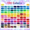 6 Boxes 120 Colors Pony Beads Bracelet Making Kit, Beads for Jeweley Making with Letter Beads Kandi Beads, DIY Arts and Crafts Birthday Gifts